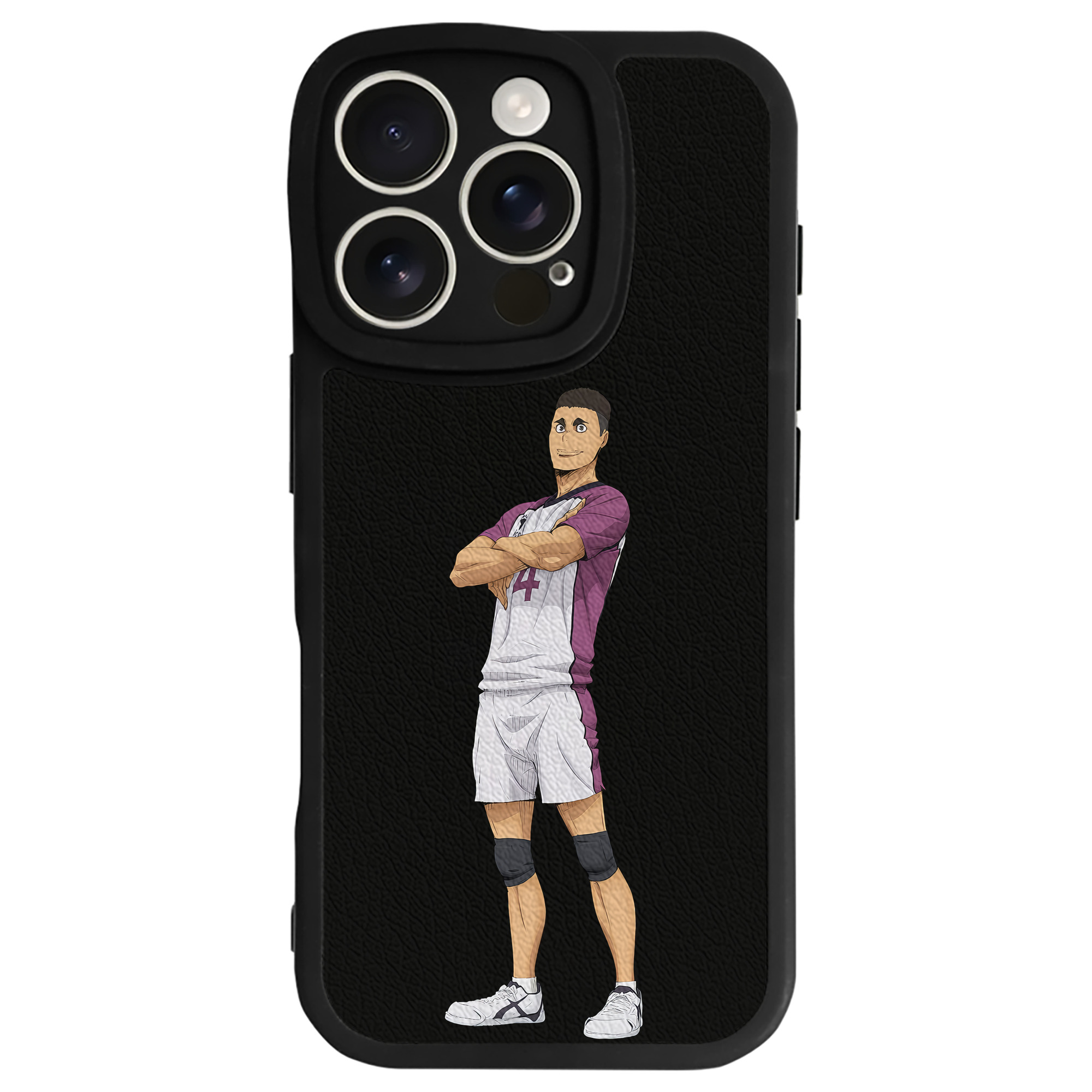 （画像用） ハイキュー!! Haikyu!! 【iPhone 16シリーズ対応】シリコンスマホケース（レザー調） 材質：シリコン